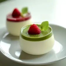 Panna Cotta au Thé Matcha