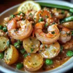 Fricassée crevettes grelots piccata
