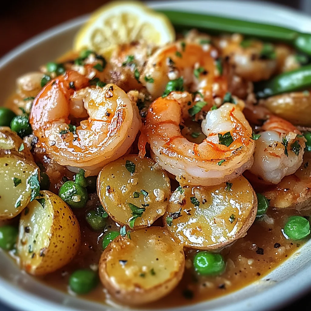Fricassée crevettes grelots piccata