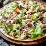 Pizza César avec poulet