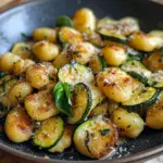 Poêlée gnocchis courgettes parmesan