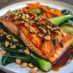 Saumon au gingembre et légumes