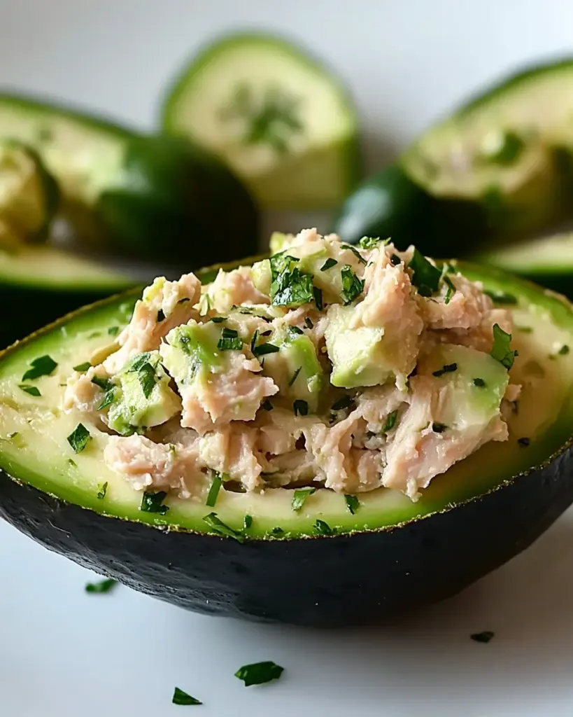 Avocats farcis aux rillettes