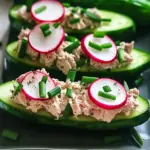 Barquettes concombre thon fromage