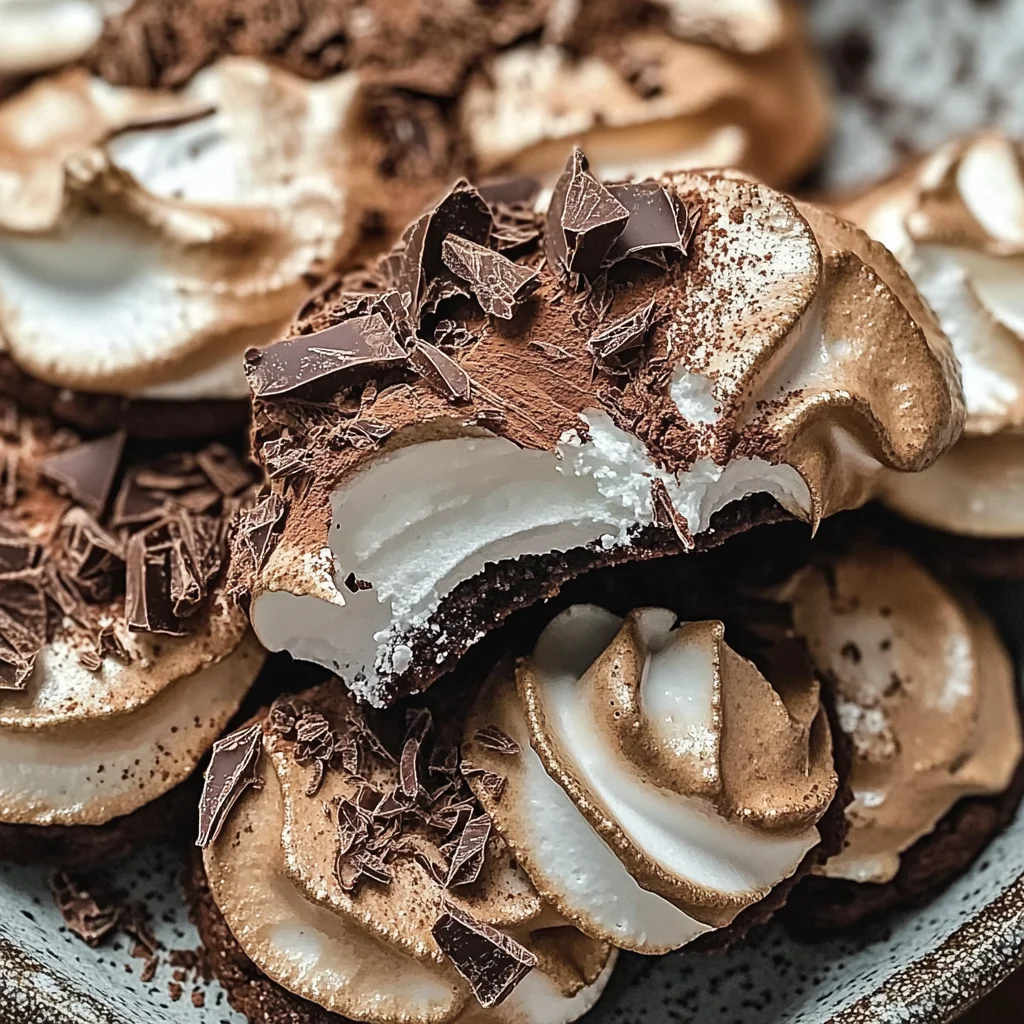 Biscuits à la meringue au chocolat