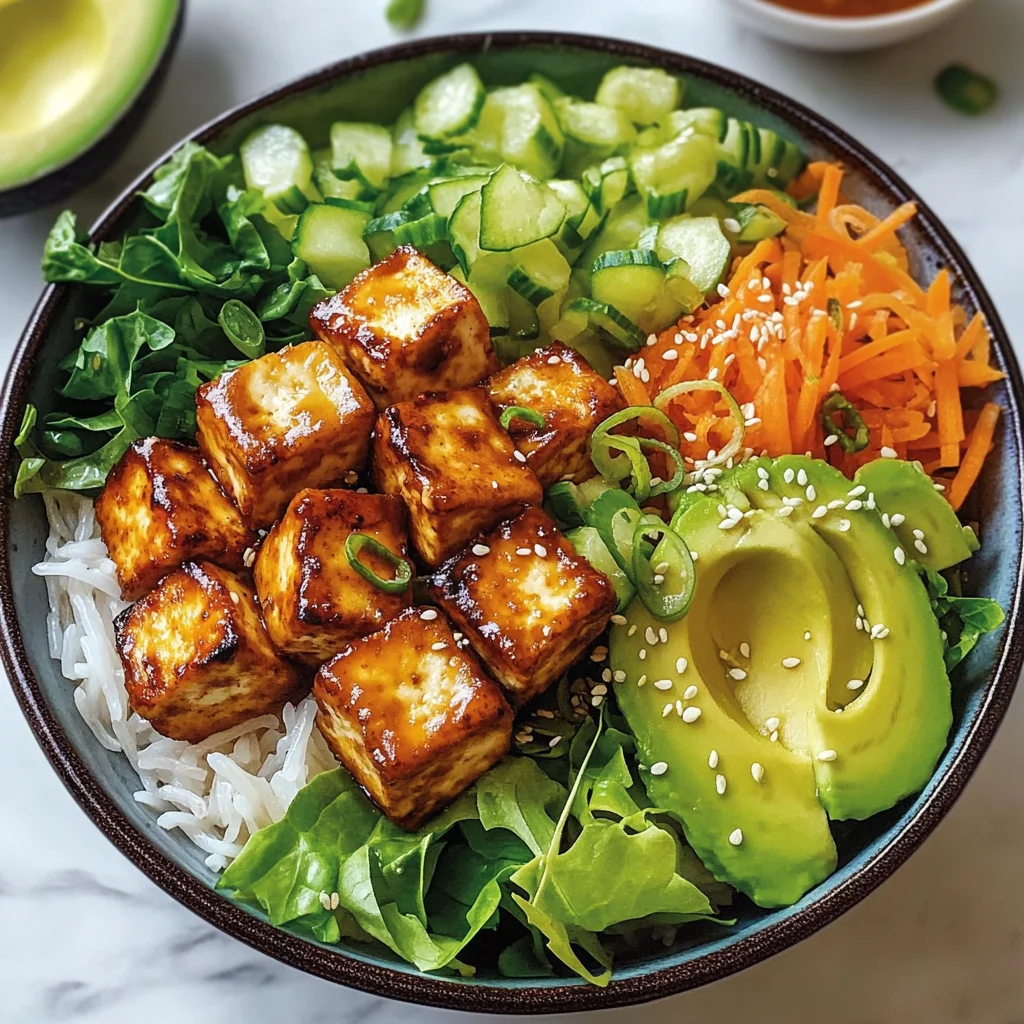 Bols de tofu laqué faciles