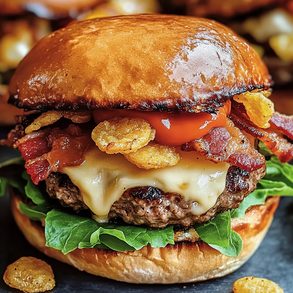 Burgers fromage grains bacon