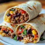 Burritos avec boeuf et haricots