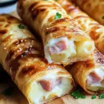 Cigares croustillants jambon pommes