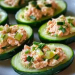 Concombres farcis au thon frais