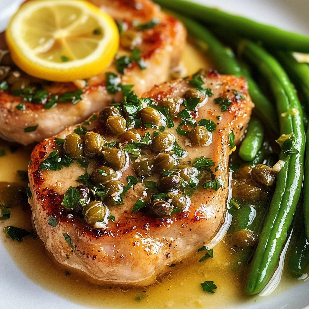 Côtelettes de porc au citron