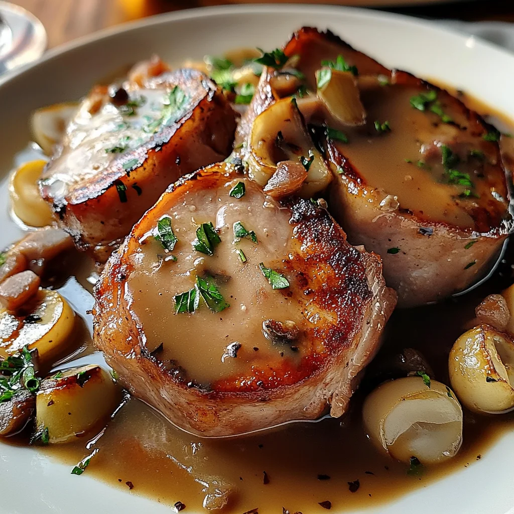 Côtes de porc étouffées maison
