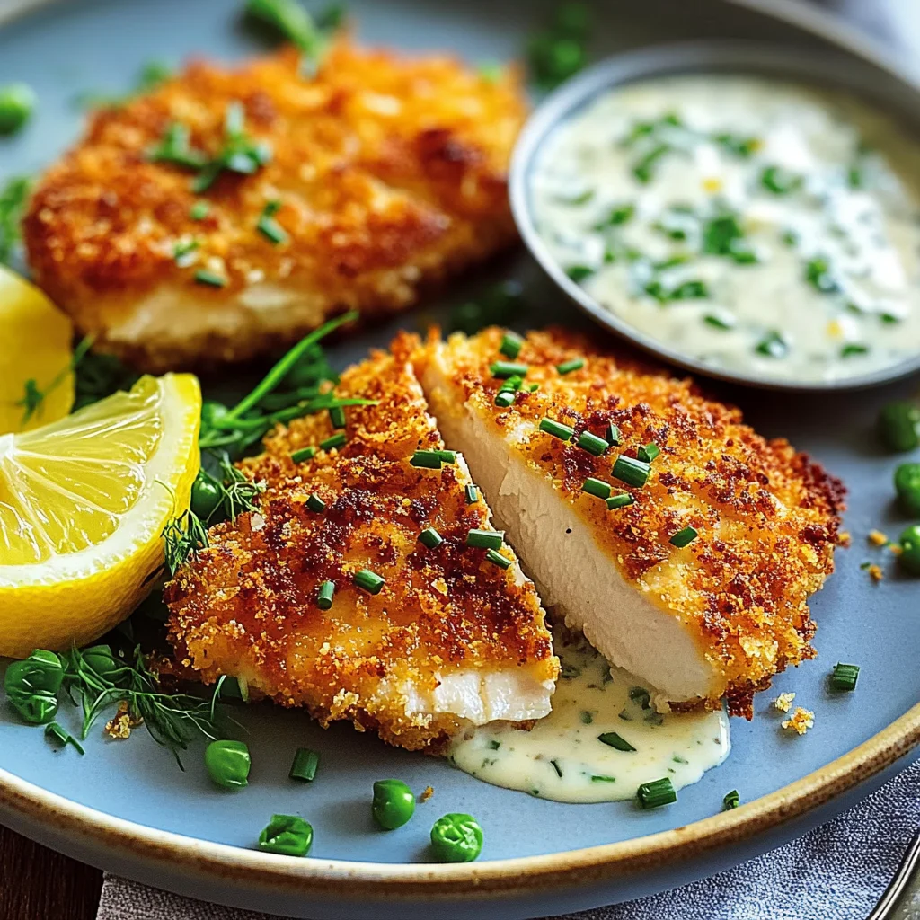 Escalopes de poulet croustillantes