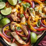 Fajitas au poulet à la plaque