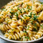 Fusillis ail citron anchois