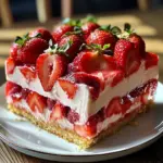 Gâteau froid fraises léger