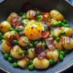 Gnocchis grillés à la carbonara