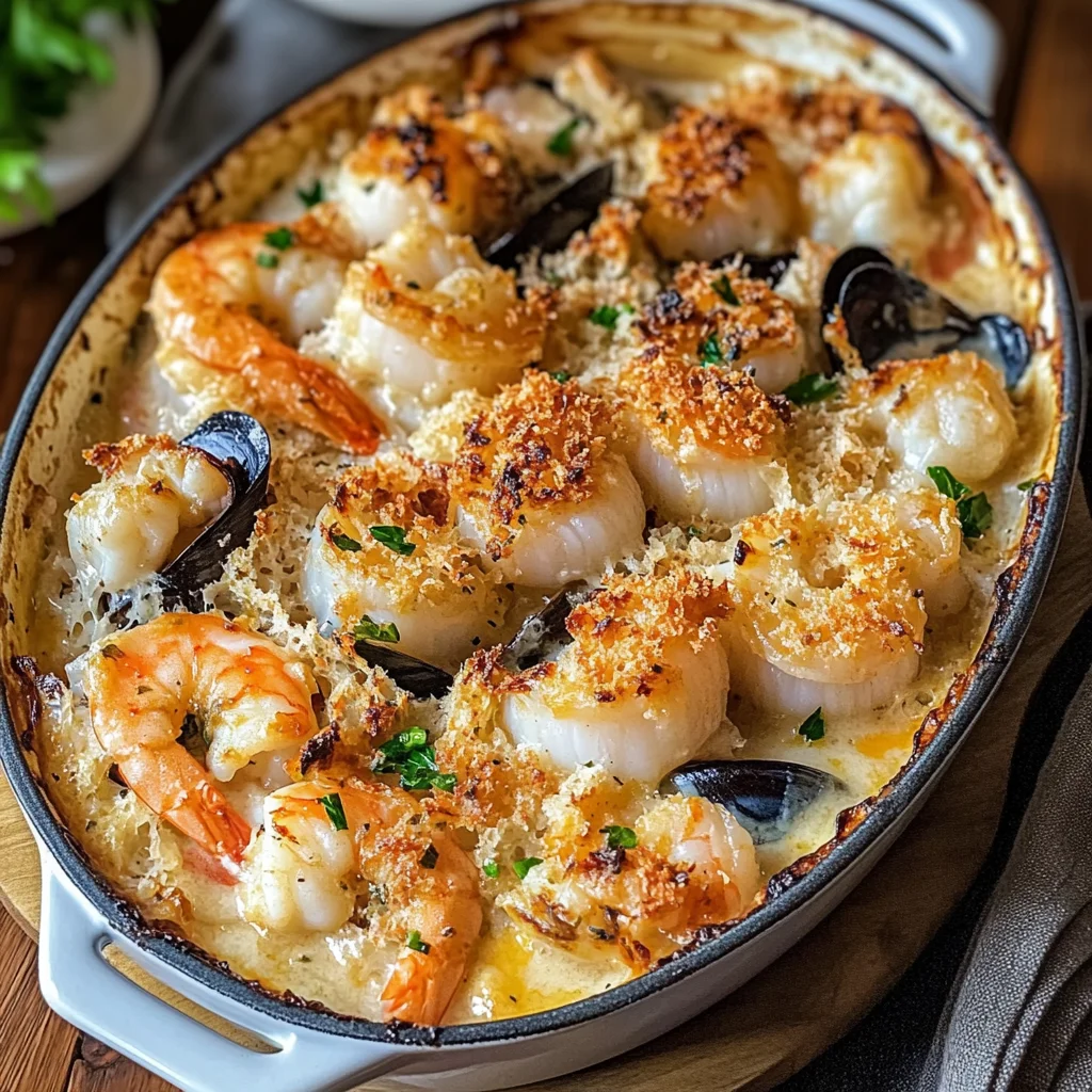 Gratin fruits de mer