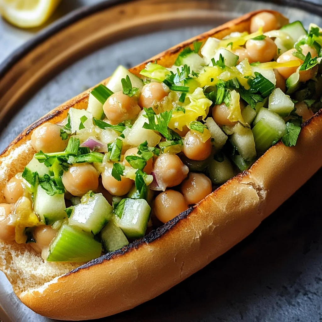 Guédilles végés pois chiches