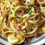 Linguines citron et artichauts