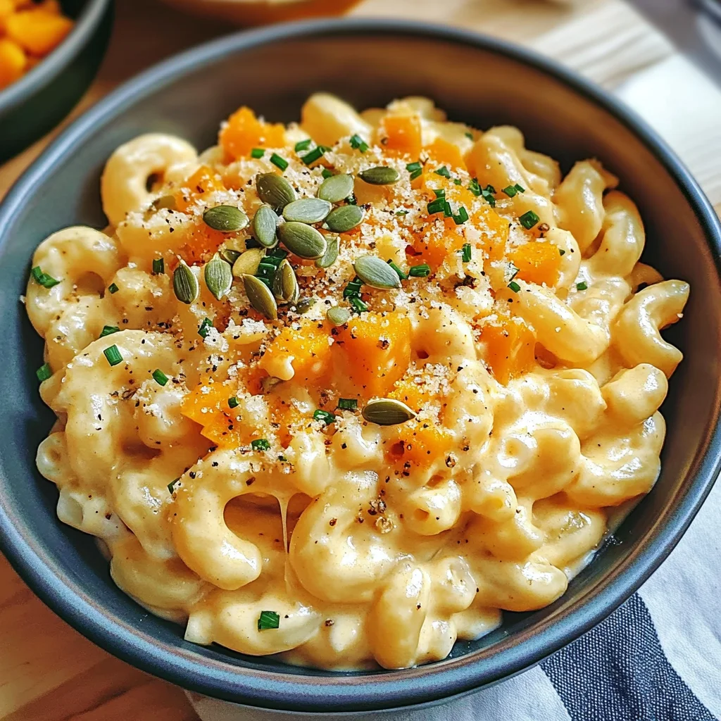 Macaroni au fromage et courge
