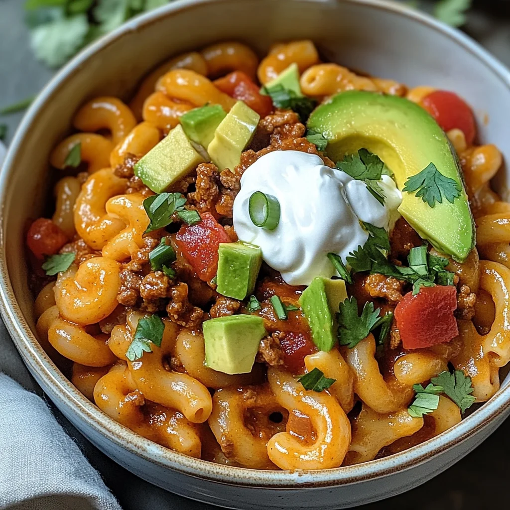 Macaronis à la viande tex-mex