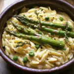 Orzo crémeux comté asperges