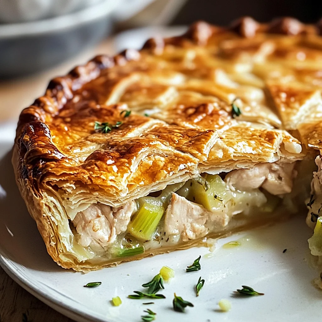 Pâté au poulet et poireaux