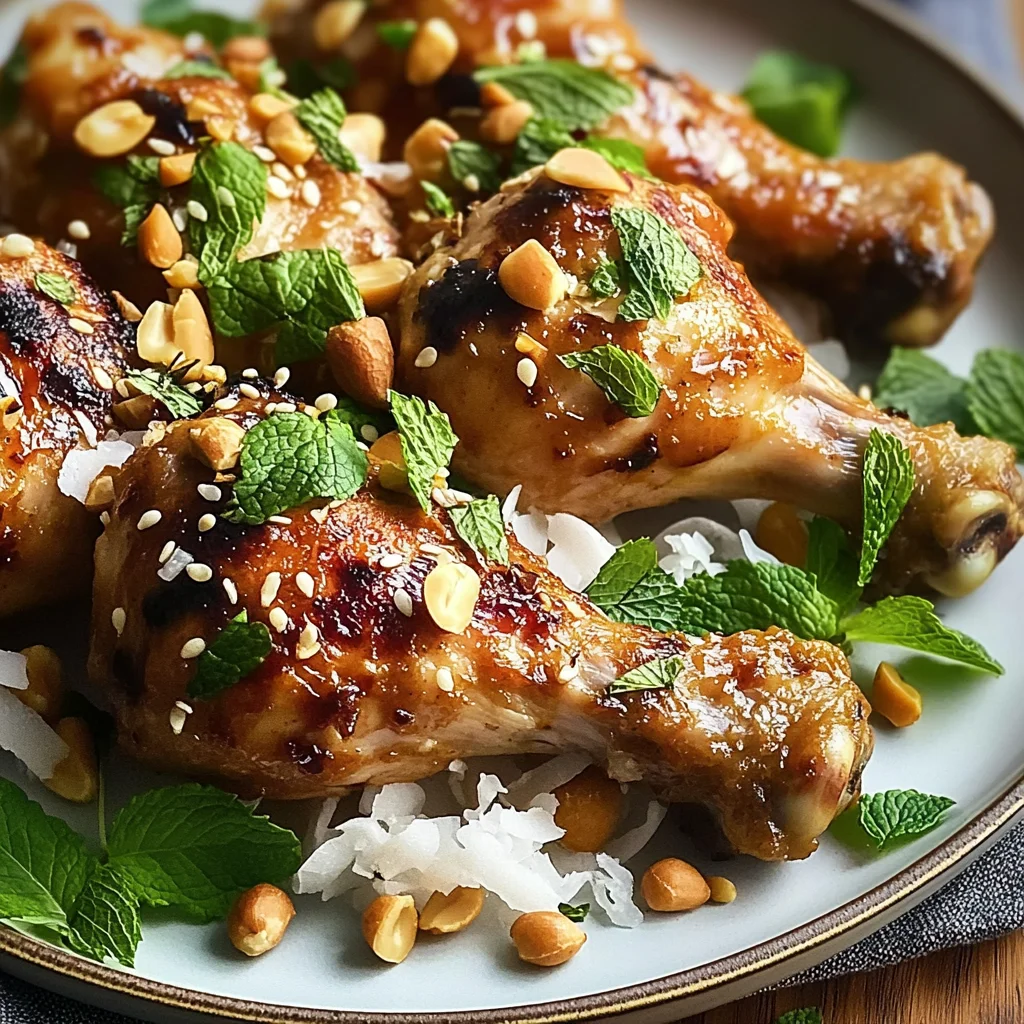 Pilons de poulet satay