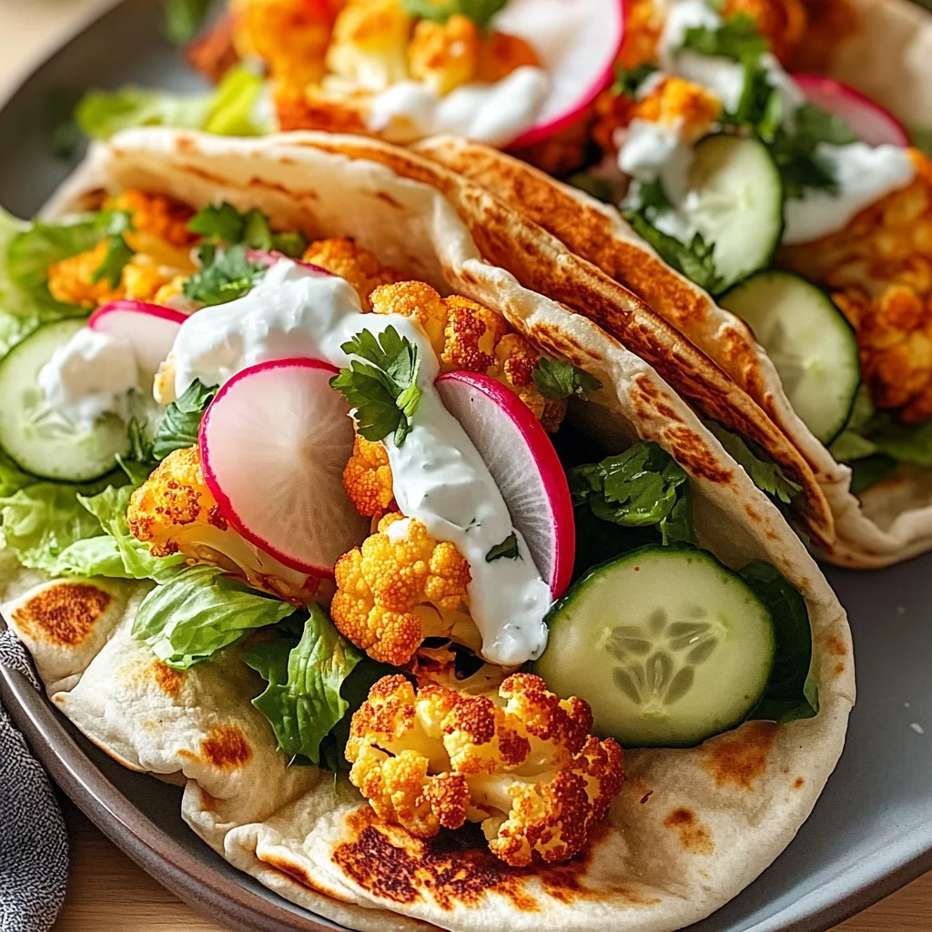 Pitas au chou-fleur Buffalo
