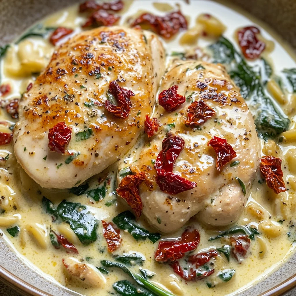 Poulet à la toscane crémeux