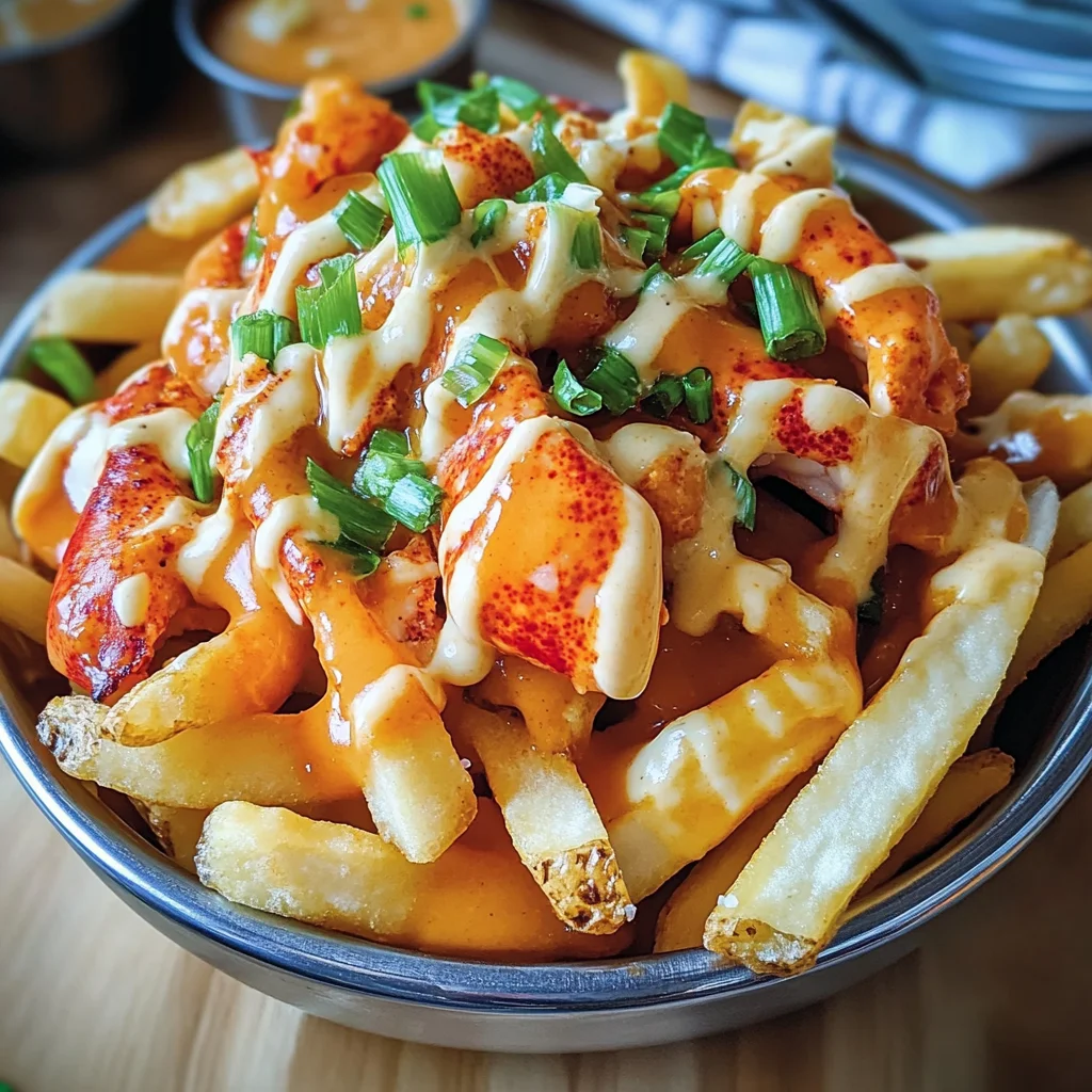 Poutine au homard savoureuse