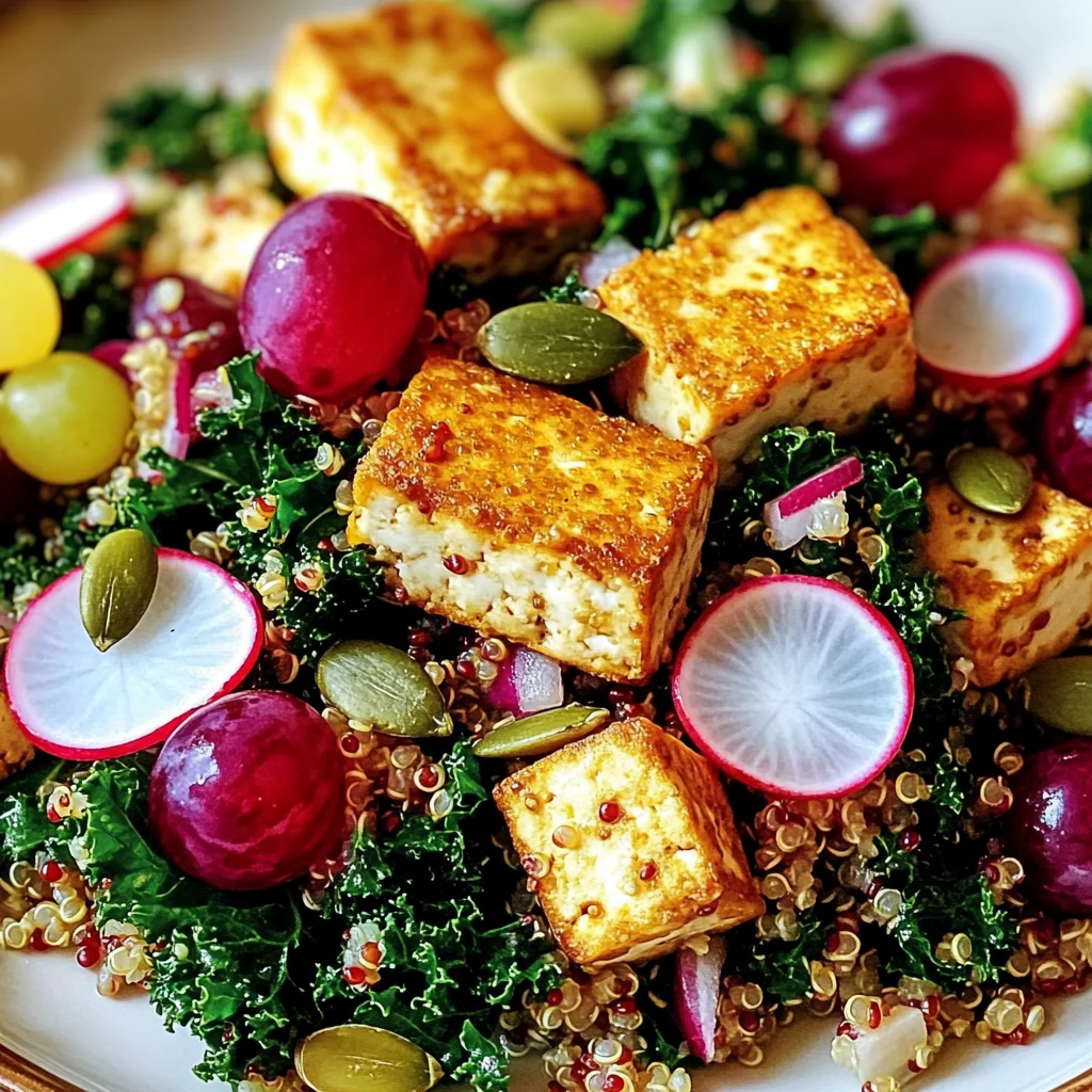 Quinoa au tofu et kale
