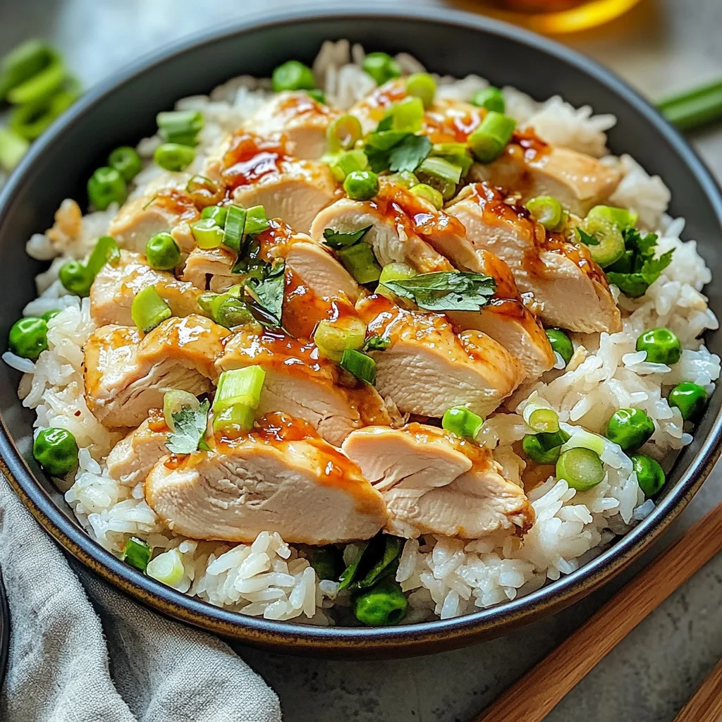 Riz au poulet et gingembre