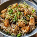 Riz frit poulet et gingembre
