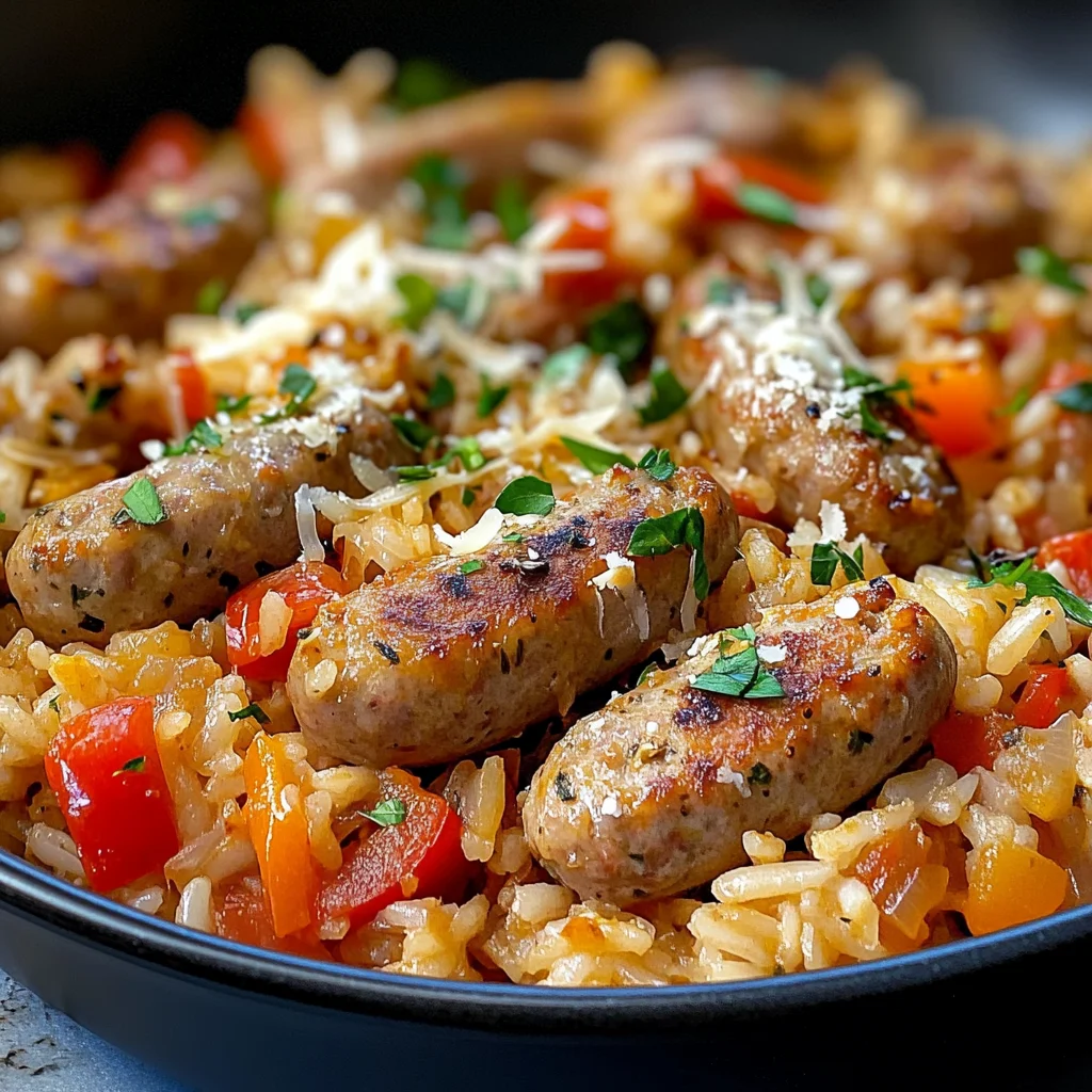 Riz one pot saucisse fenouil