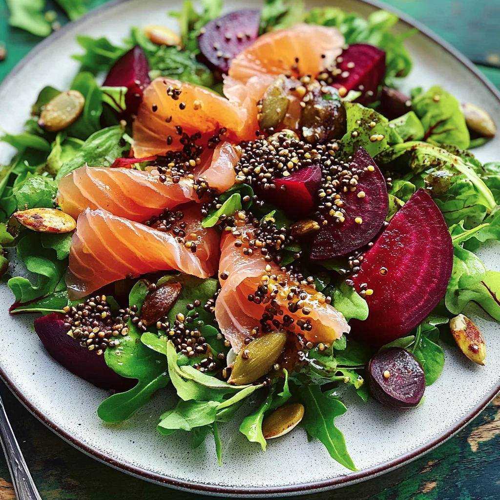 Salade betteraves garniture croquante