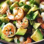 Salade fraîcheur crevettes avocat