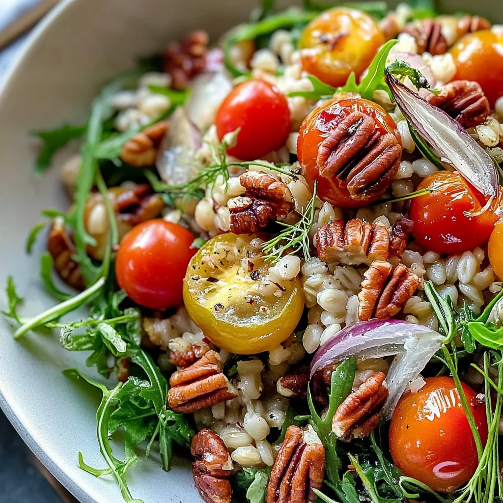 Salade orge fenouil tomates