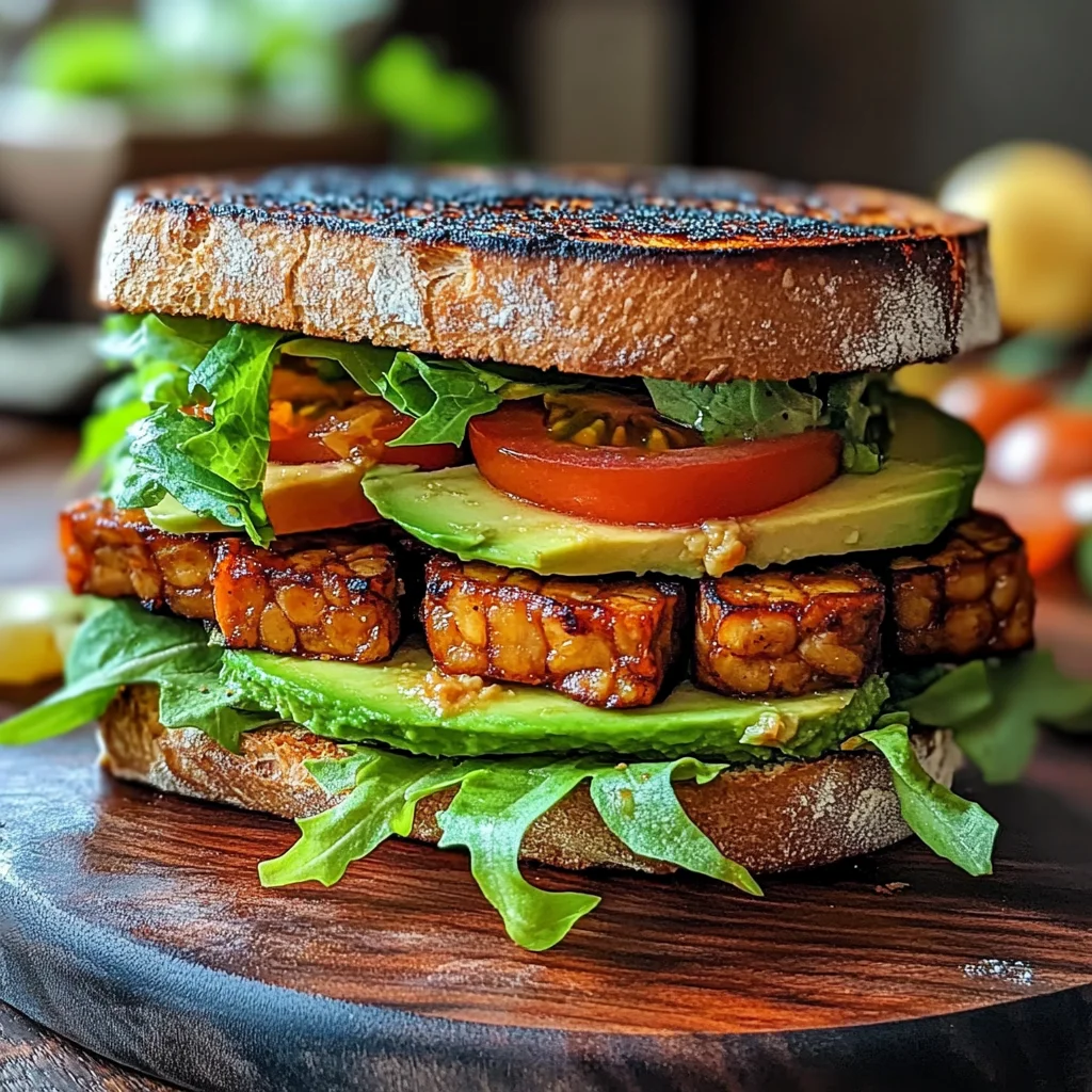 Sandwichs végés au tempeh