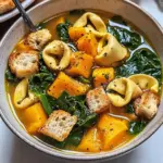 Soupe tortellinis courge épinards