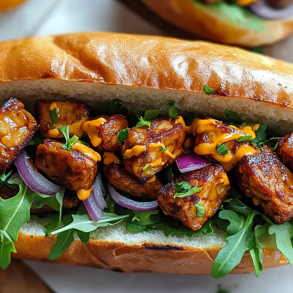 Sous-marins savoureux au tempeh