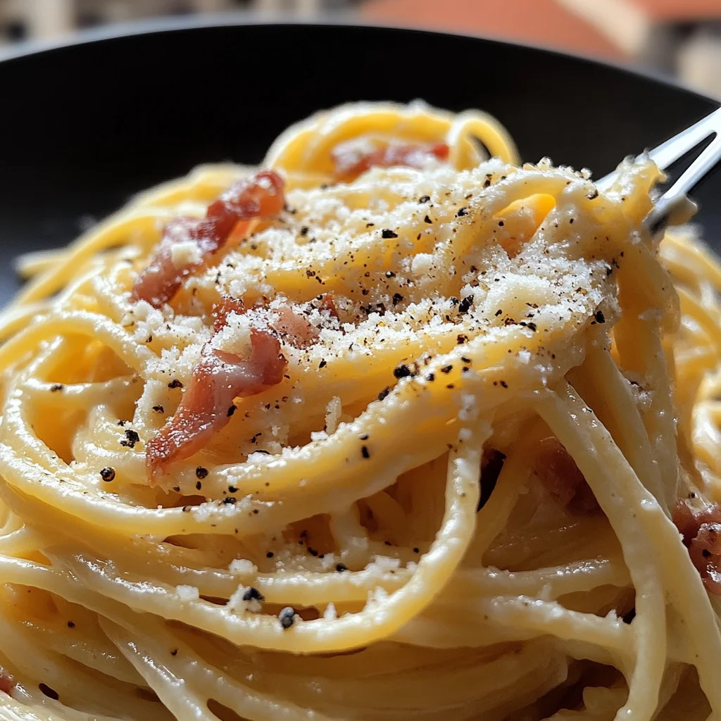 Spaghetti alla Carbonara italien