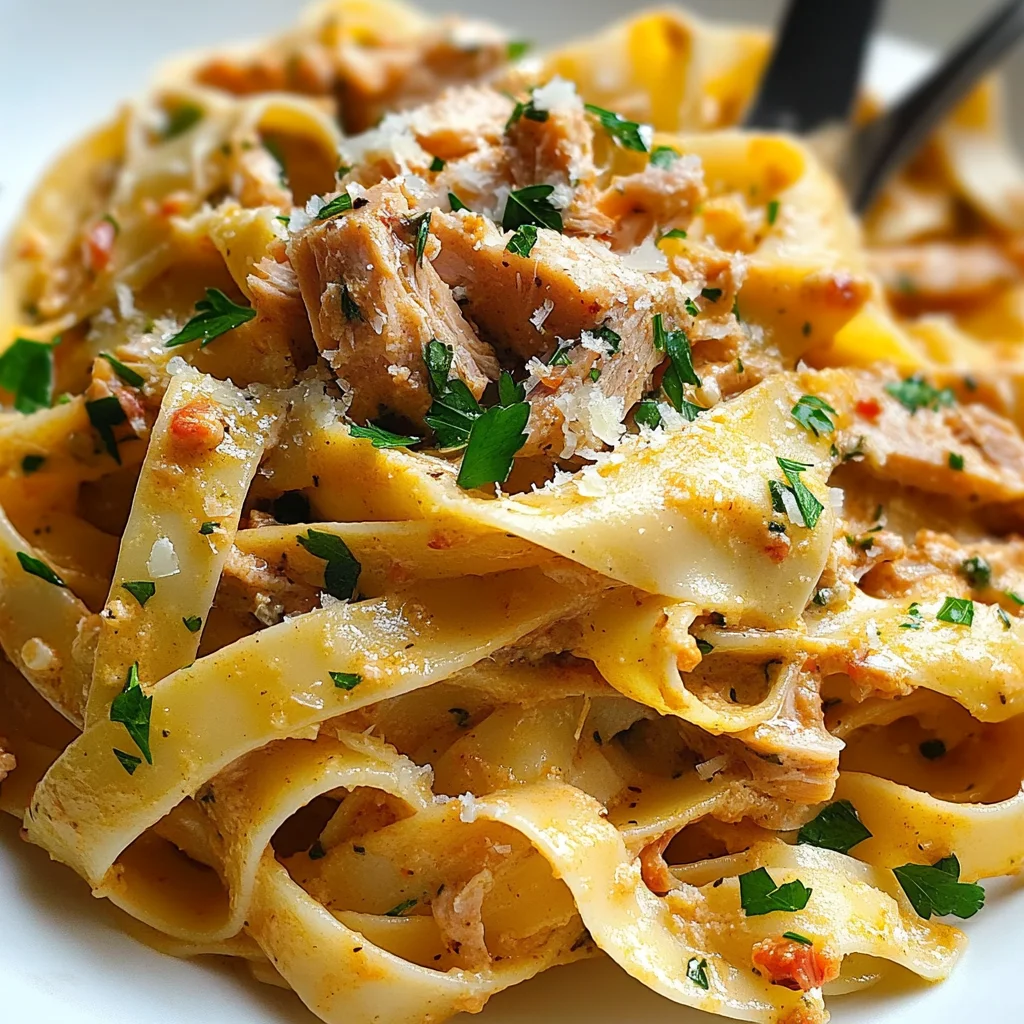 Tagliatelles et bolognaise au thon
