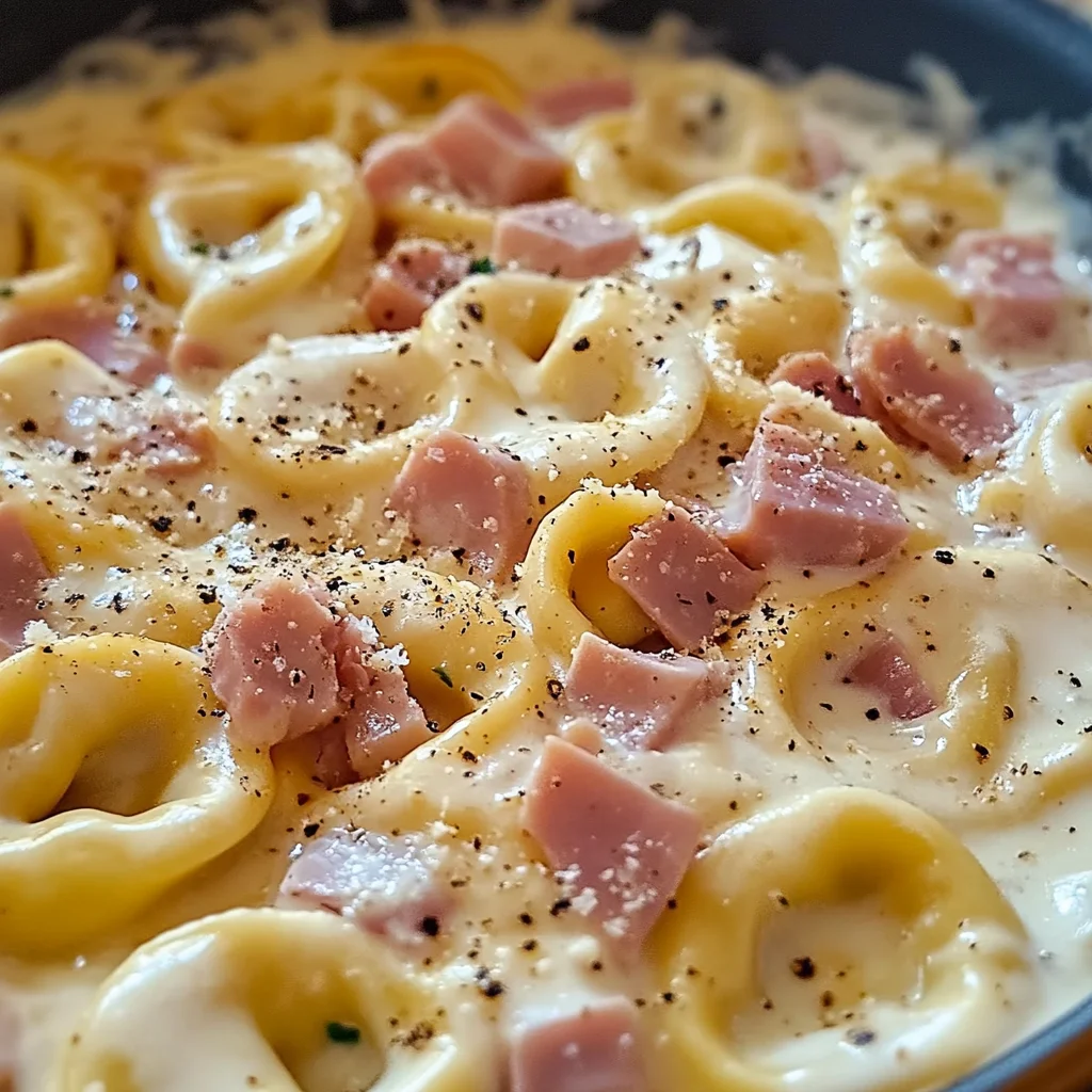 Tortellinis crémeux jambon Parmesan
