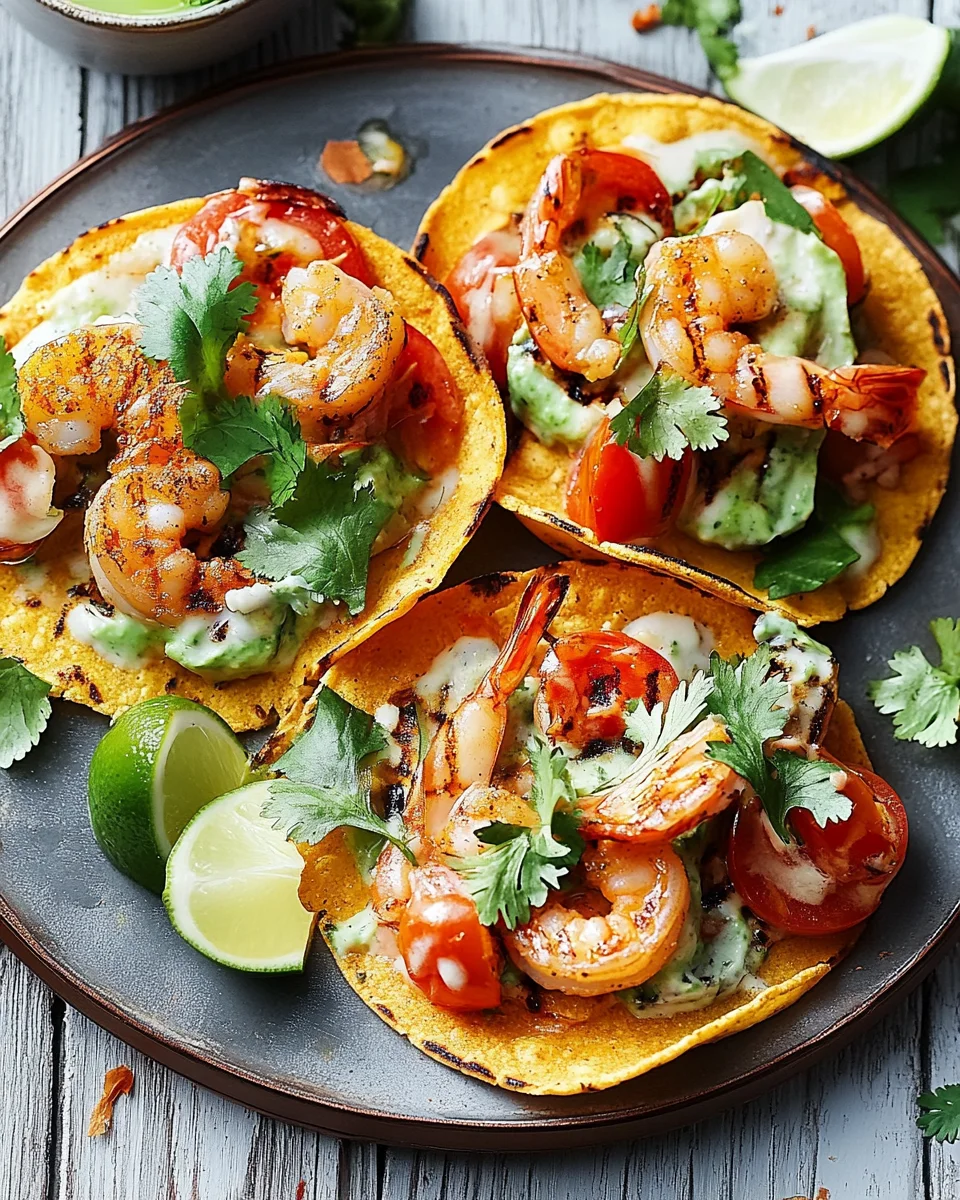 Tostadas aux crevettes grillées