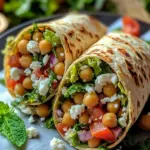 Wraps aux pois chiches dorés