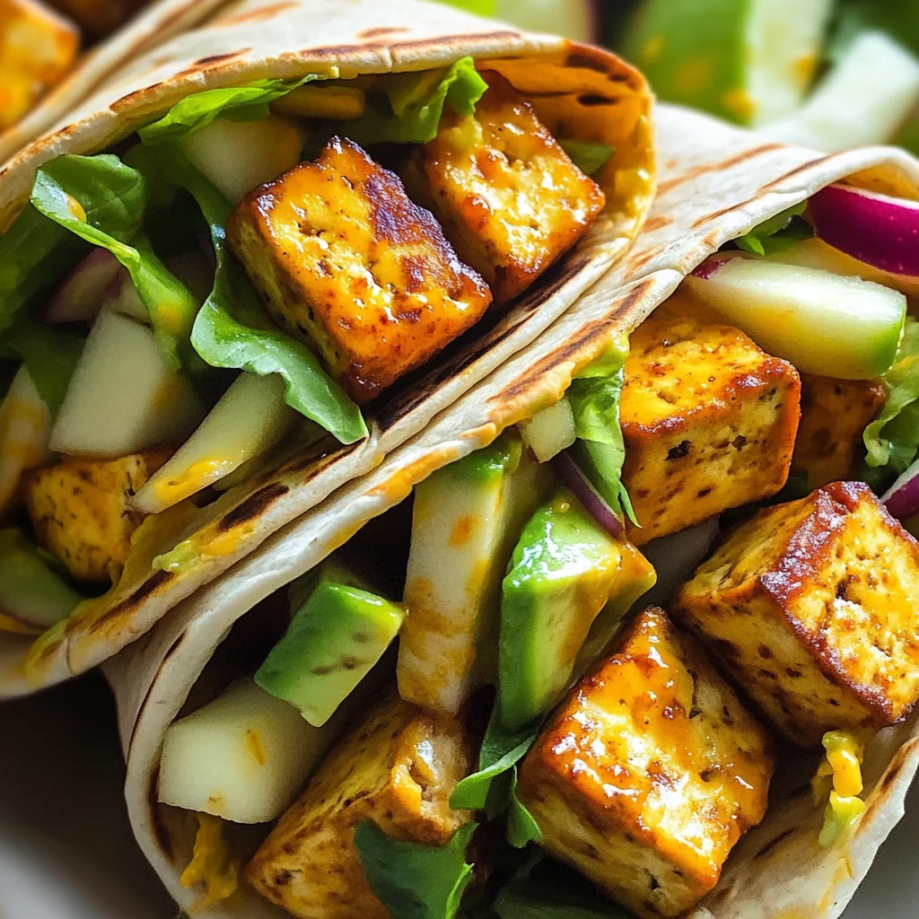 Wraps de tofu au cari