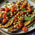 Aubergines grillées au cari