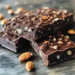 Barres chocolatées glacées légères